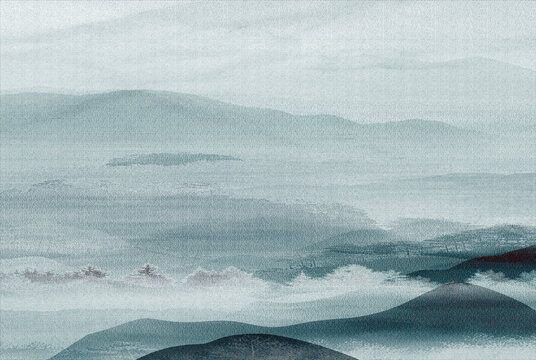 紋理歐式山水