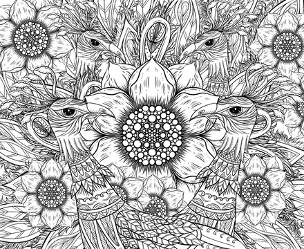 孔雀茶餅云南民族風(fēng)包裝插畫