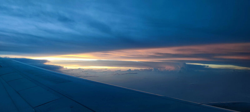 航空拍摄天空