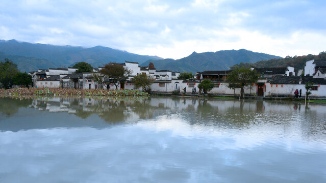 水墨宏村山水