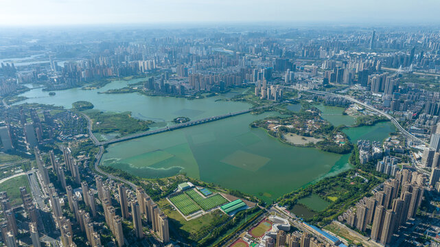 汉阳墨水湖航拍