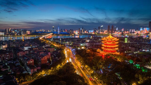 武汉黄鹤楼夜景