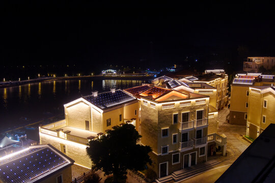 珠海市万山镇东澳村夜景