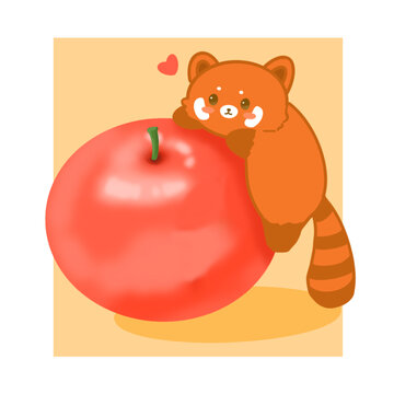 小熊貓插畫