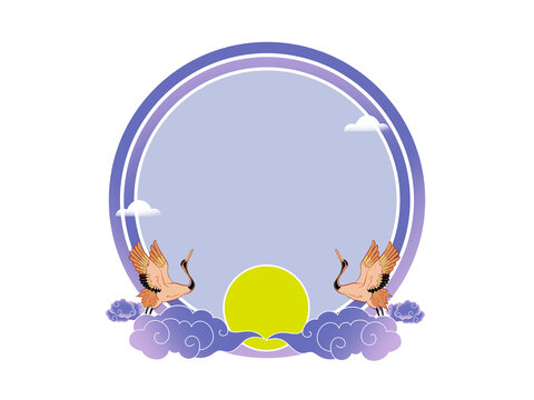 紫色傳統(tǒng)七夕創(chuàng)意邊框