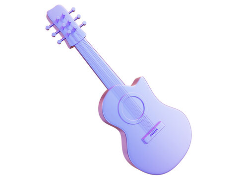 酸性乐器紫色吉它
