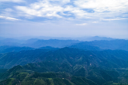 中国南方山脉航拍景观