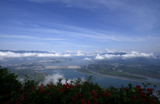 三峡大坝全景图三峡水利枢扭