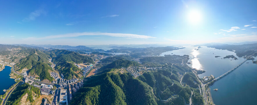 绿水青山航拍千岛湖