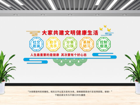 健康生活文化墻