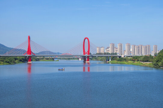 漳州市九龙江芝山大桥风景