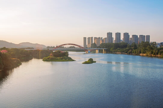 漳州芗江水仙花大桥风景
