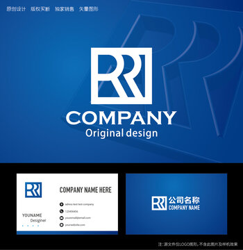 RR字母logo设计