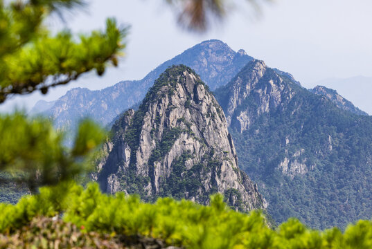 安徽黄山风景区自然风光