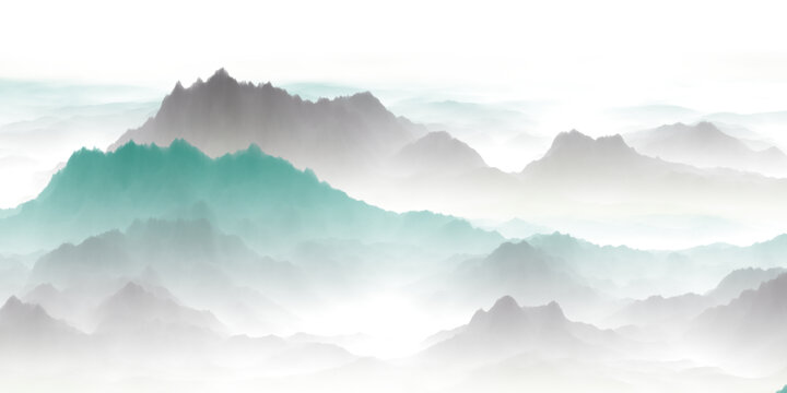 山水背景墻