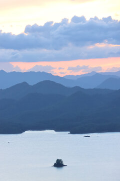 千岛湖晚霞