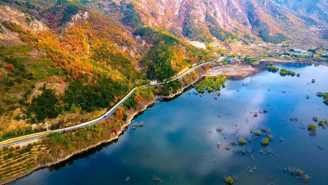 崂山水库秋色