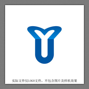 YU字母LOGO设计