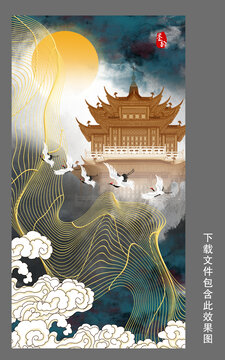 線條裝飾畫