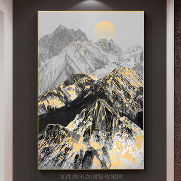 輕奢金山裝飾畫