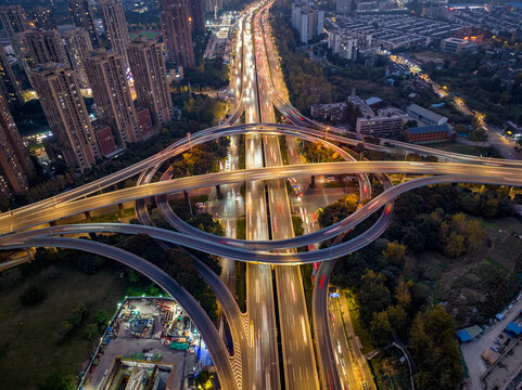 成都航天立交夜景