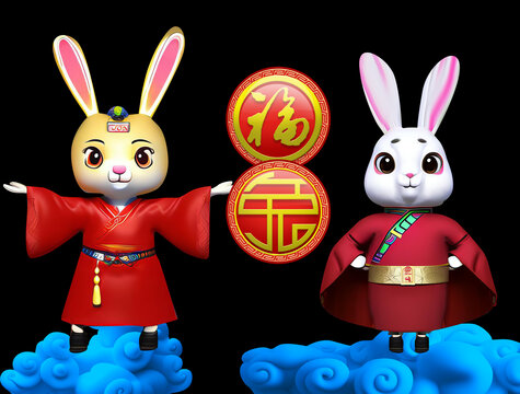 兔子形象2023