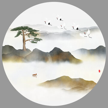 新中式水墨山水