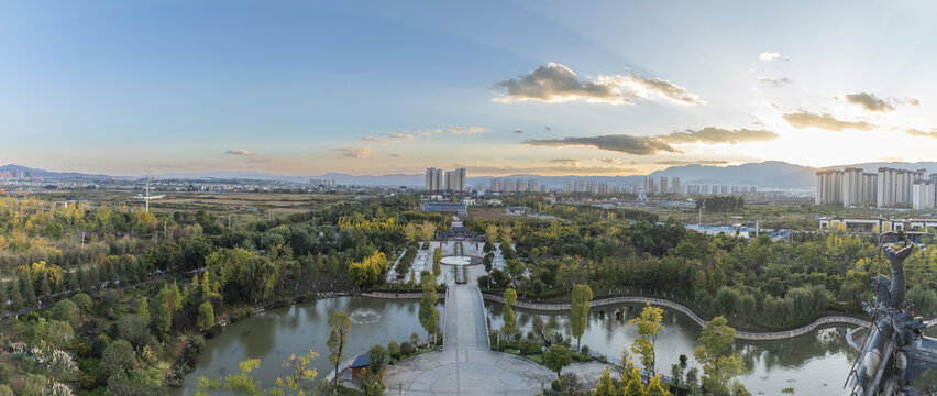 云南保山城市风景