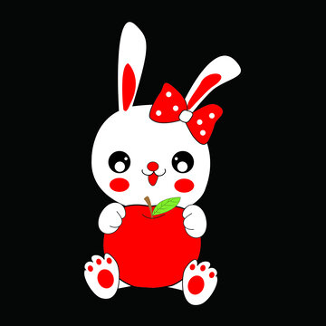 可愛(ài)卡通小兔子