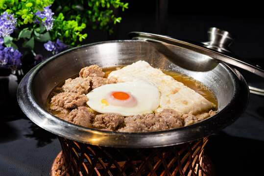 豆花肉饼