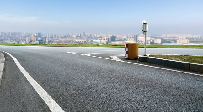 道路交通和城市风光