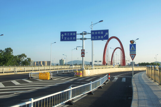 漳州芝山大桥桥上景观