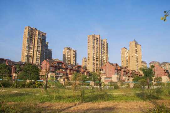 漳州城市住宅小区风景