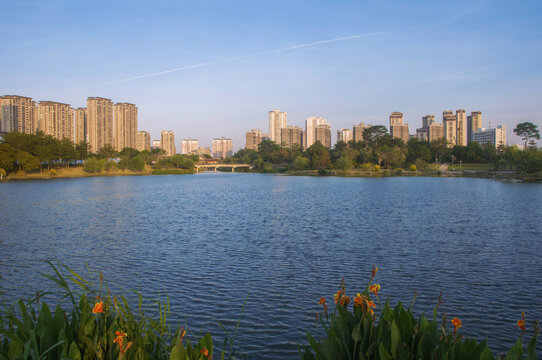 漳州西院湖湖景