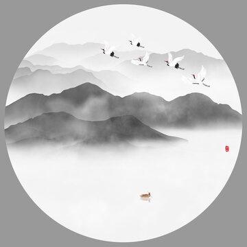 新中式山水畫(huà)