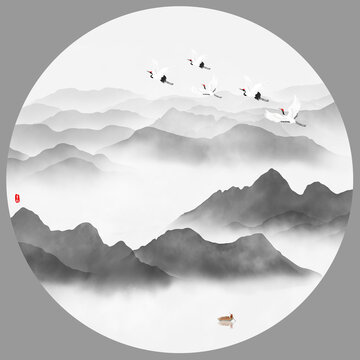 新中式山水畫