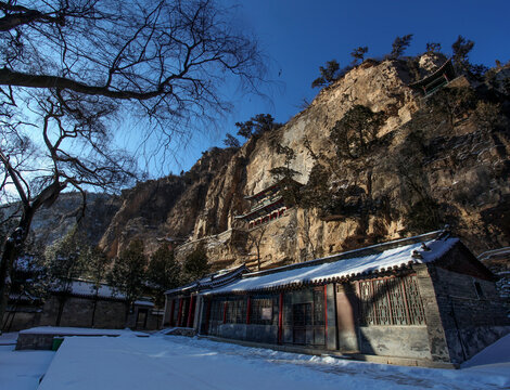 山西盂县藏山冬景