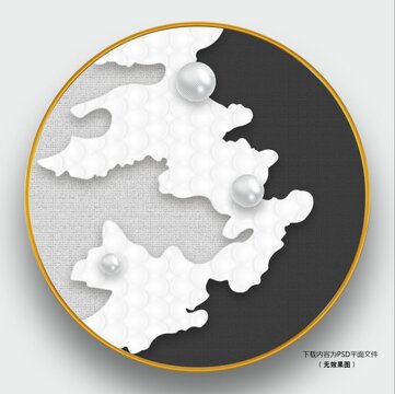現(xiàn)代輕奢抽象藝術(shù)創(chuàng)意裝飾畫