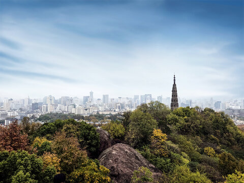 杭州宝石山风景