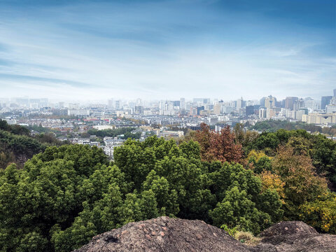 宝石山风景