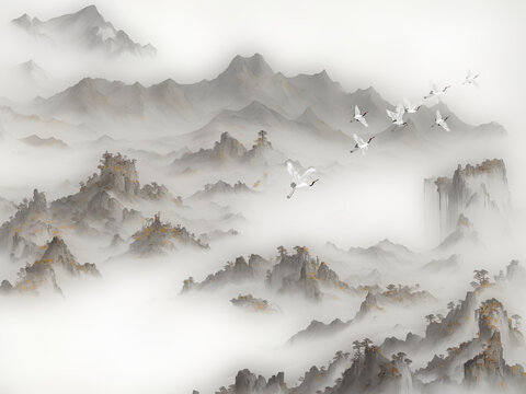 水墨山水畫