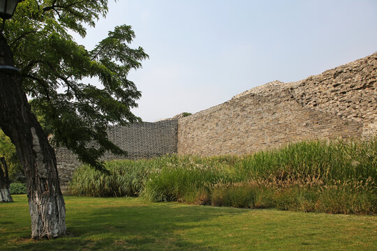 北京明城墙遗址古城墙
