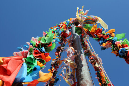 承德普陀宗乘之庙大红台祈福竿