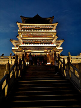 高榜山挂榜阁夜景