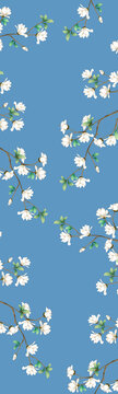 玉蘭花數(shù)碼印花