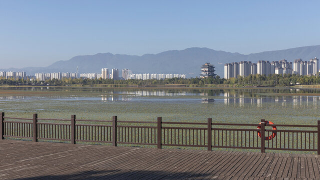 云南保山城市风景