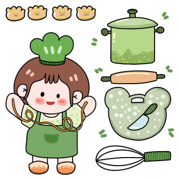 胖禾的廚房手帳貼紙