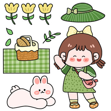 胖禾的野餐手帳貼紙