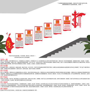 党建楼梯间文化墙