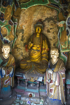 恒山悬空寺塑像